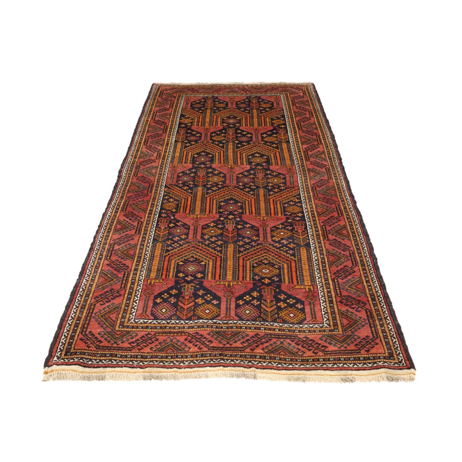 Tappeto corsia Tappeto Belutsch - 249 x 113 cm - blu scuro