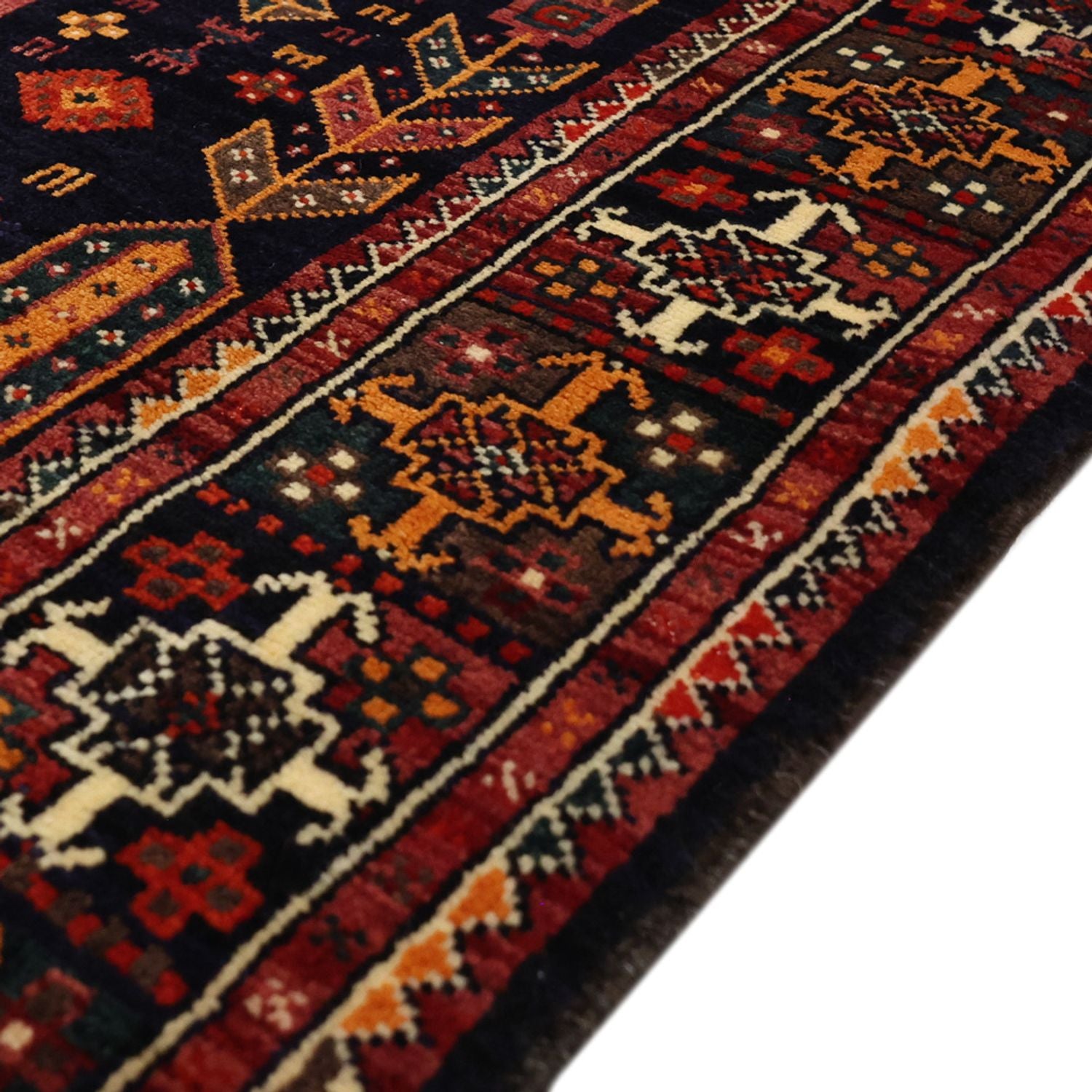 Tappeto corsia Tappeto Belutsch - 251 x 128 cm - rosso scuro