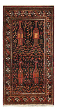 Tappeto Belutsch - 219 x 119 cm - rosso scuro