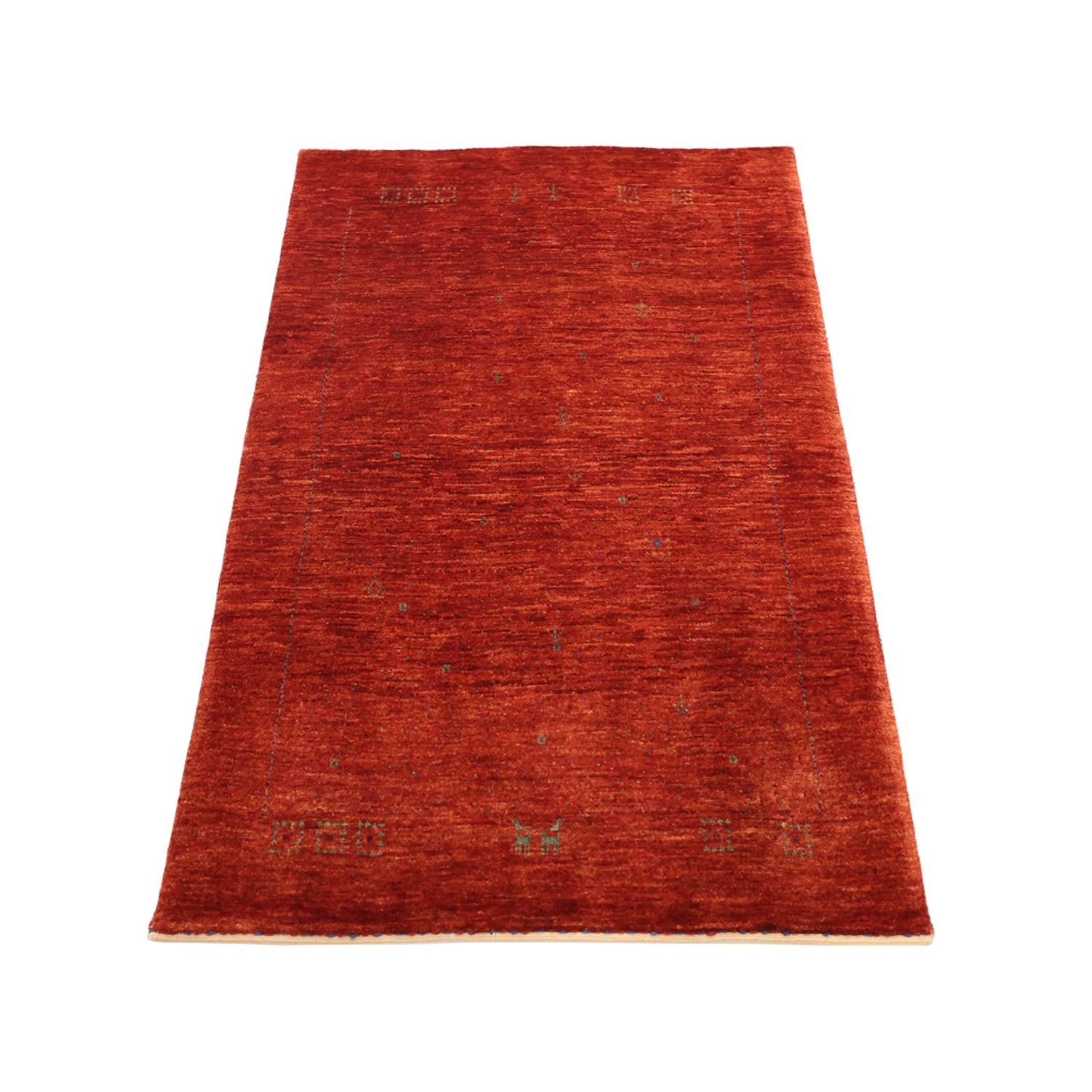 Tappeto Gabbeh - Kashkuli Persero - 127 x 78 cm - arancione