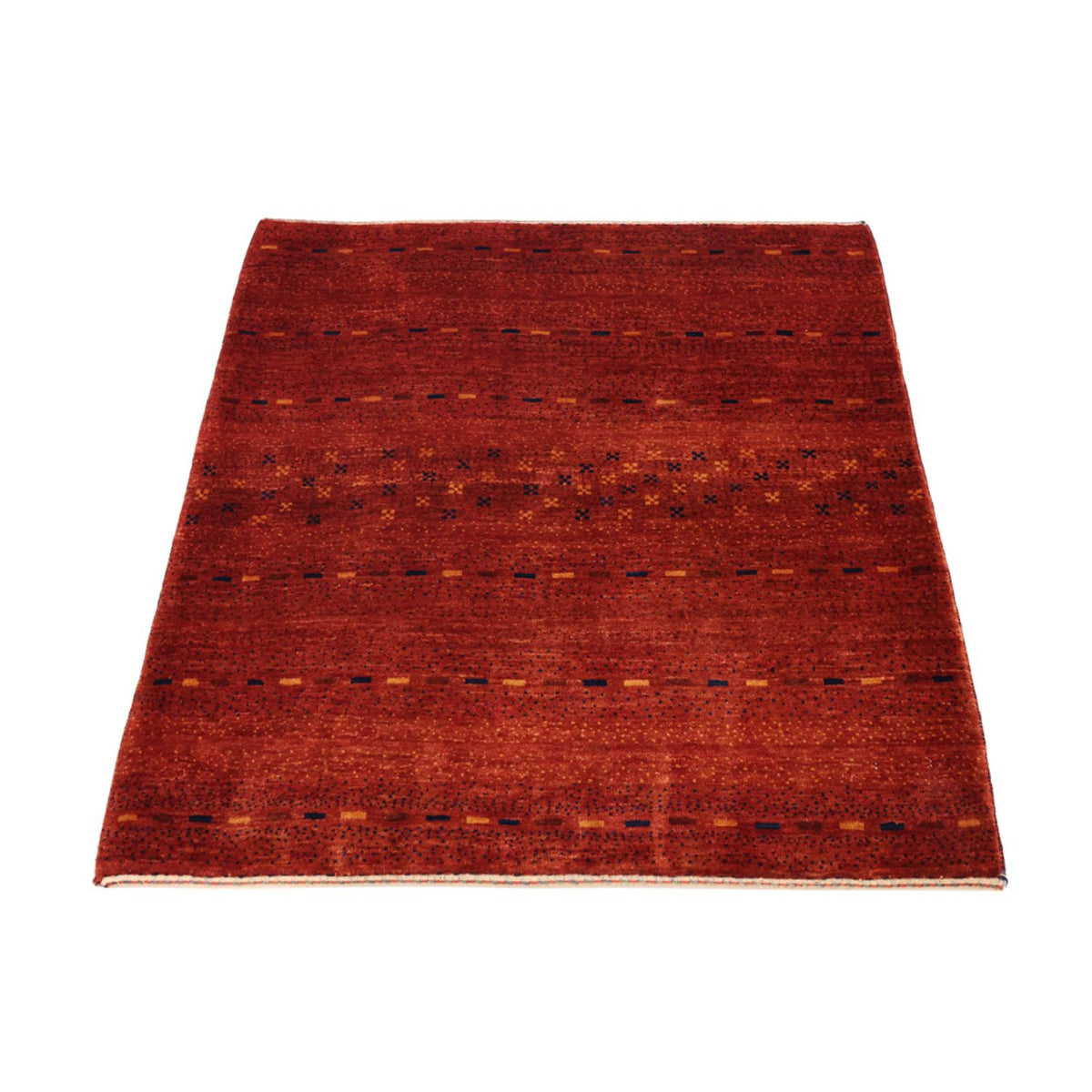 Tappeto Gabbeh - Kashkuli Persero quadrato  - 111 x 101 cm - rosso scuro