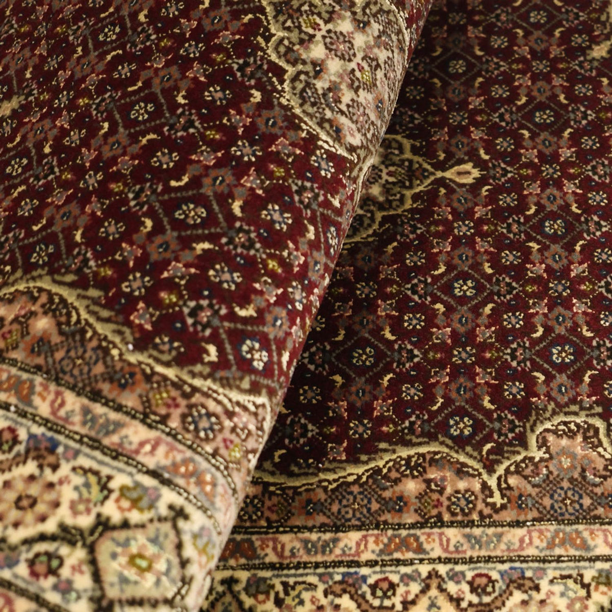 Tappeto Persero - Tabriz - Reale - Reale - 111 x 57 cm - beige scuro