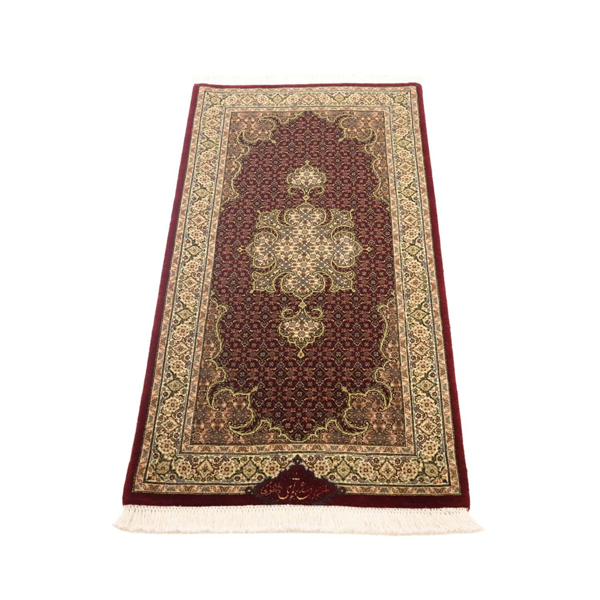 Tappeto Persero - Tabriz - Reale - Reale - 111 x 57 cm - beige scuro