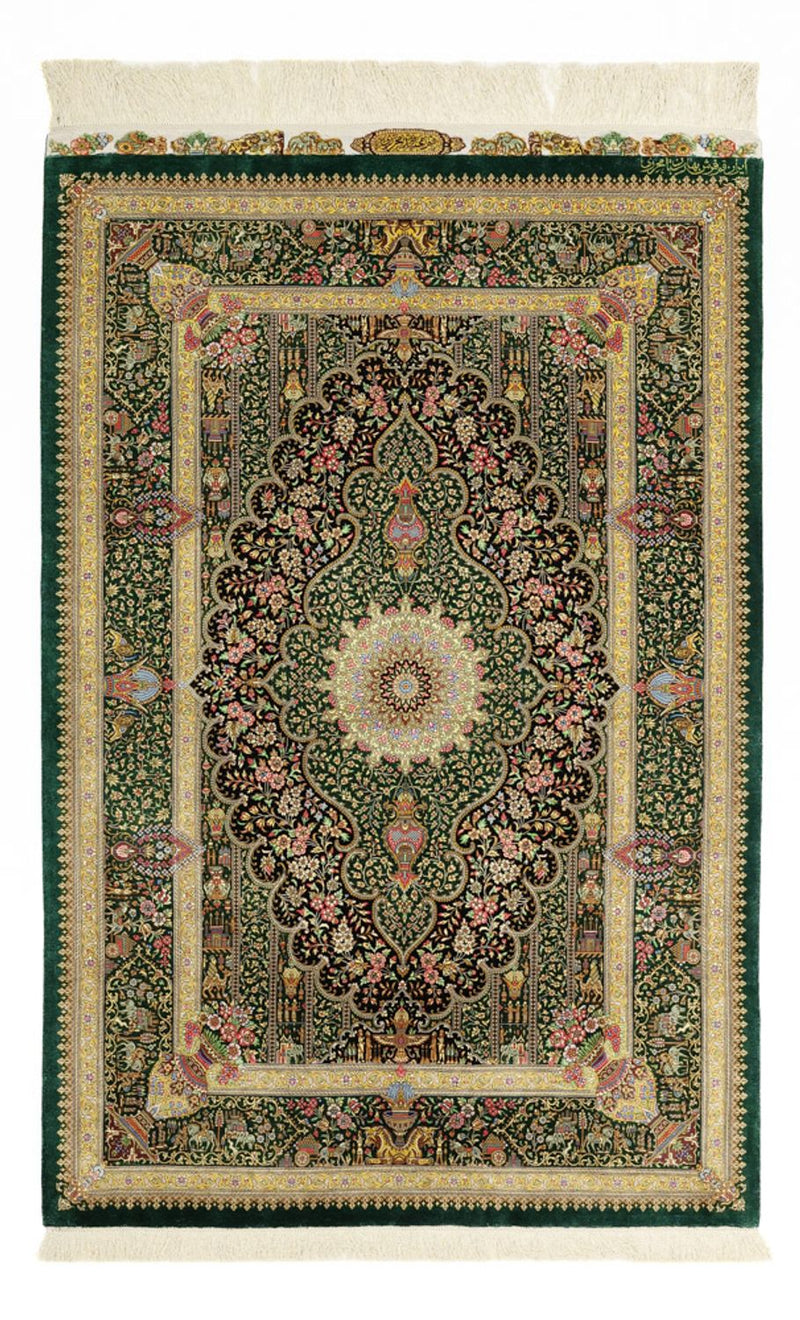 Tappeto Persero - Ghom - Reale - 156 x 99 cm - beige scuro