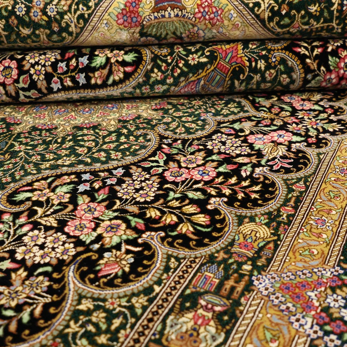 Tappeto Persero - Ghom - Reale - 156 x 99 cm - beige scuro