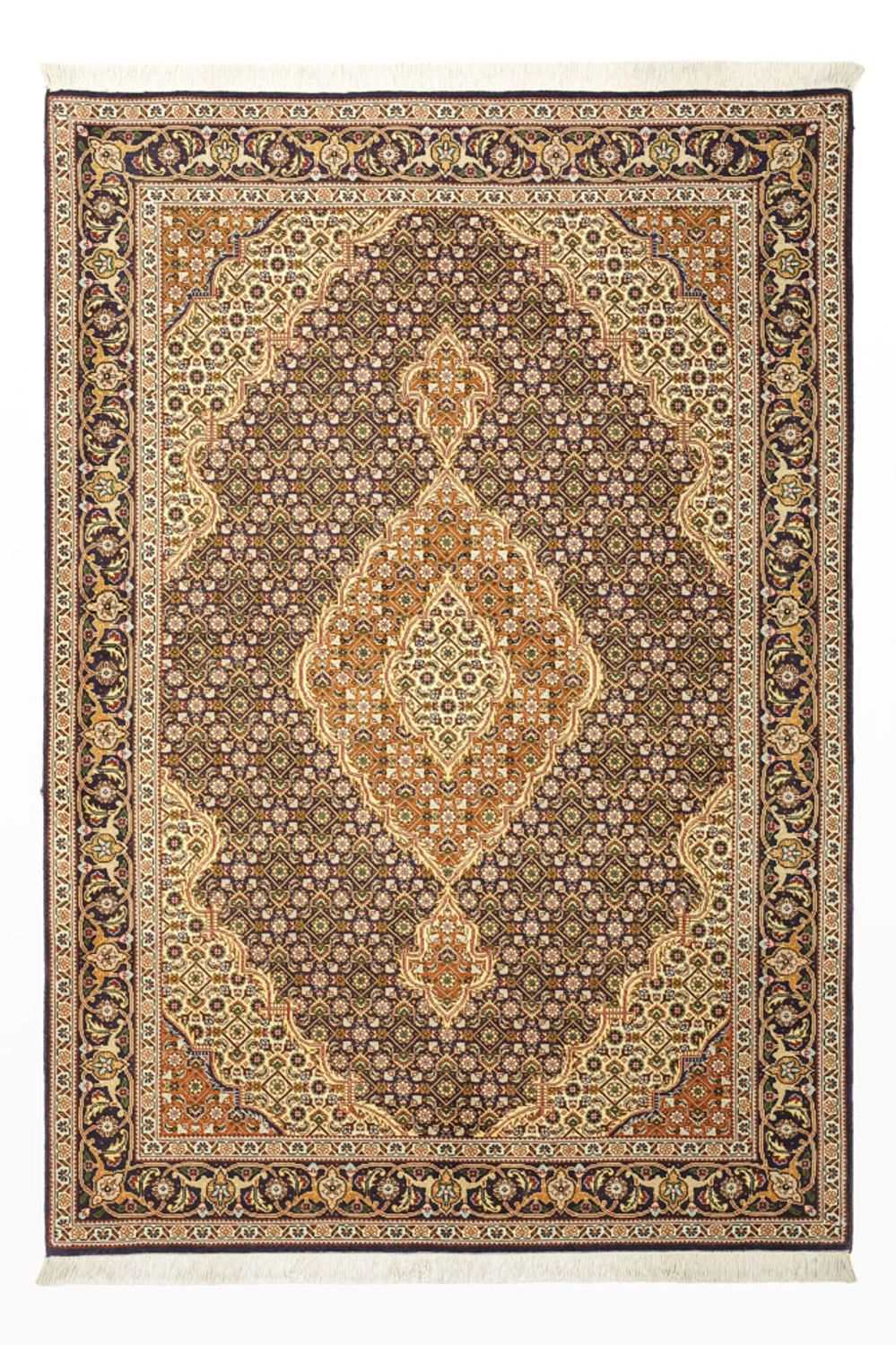 Tappeto Persero - Tabriz - Reale - 152 x 104 cm - beige scuro