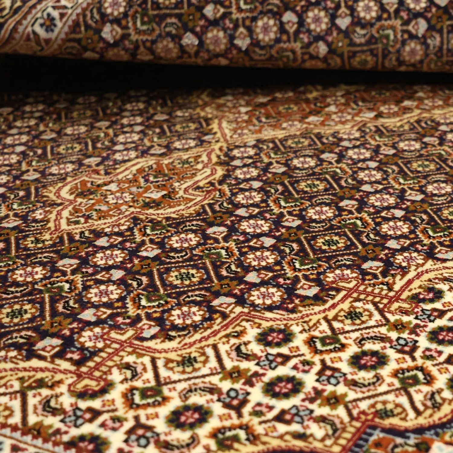 Tappeto Persero - Tabriz - Reale - 152 x 104 cm - beige scuro