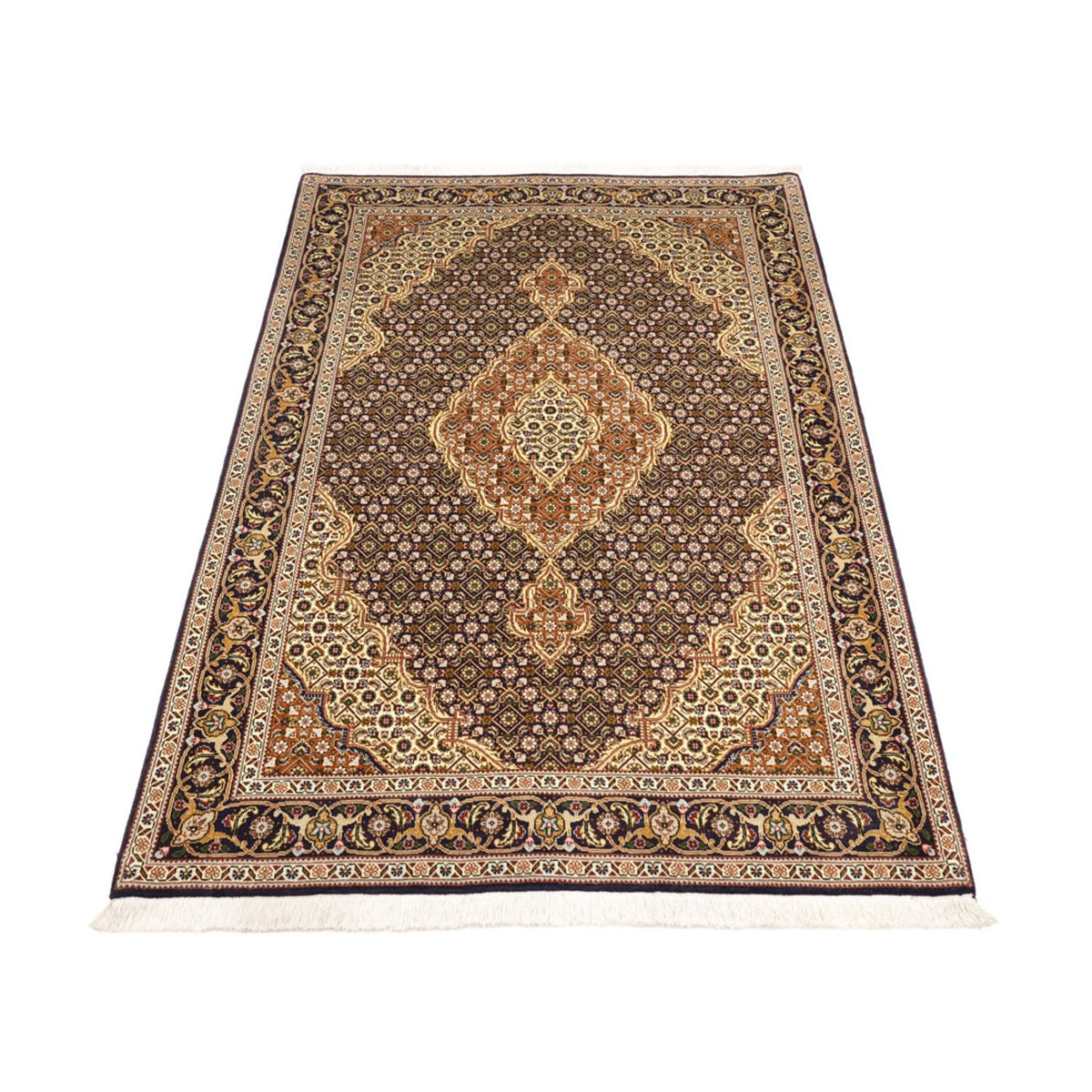 Tappeto Persero - Tabriz - Reale - 152 x 104 cm - beige scuro