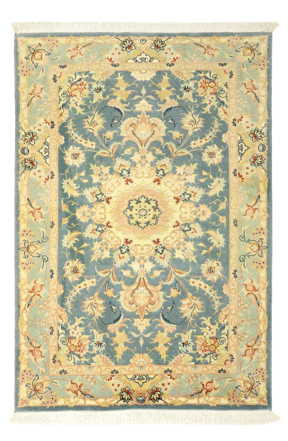 Tappeto Persero - Tabriz - Reale - 118 x 81 cm - blu chiaro