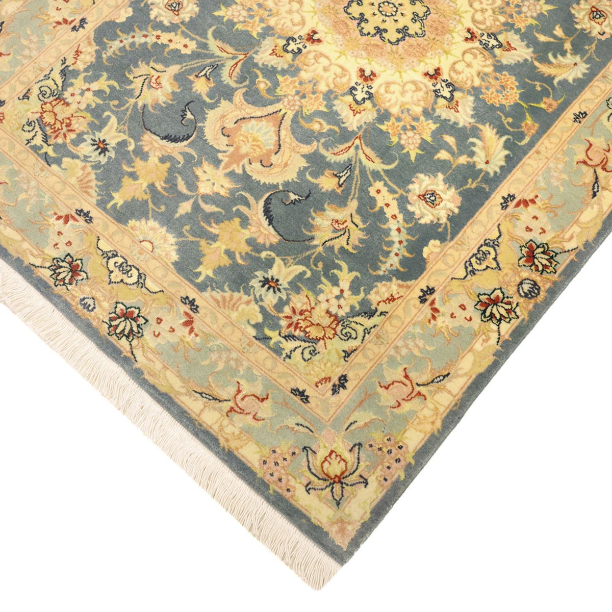 Tappeto Persero - Tabriz - Reale - 118 x 81 cm - blu chiaro