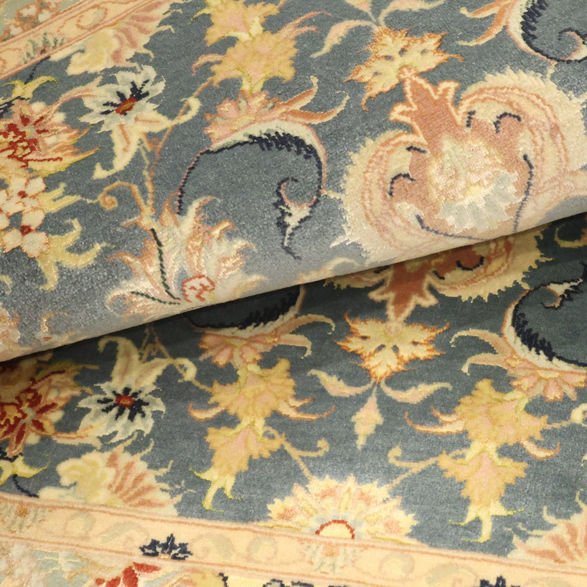 Tappeto Persero - Tabriz - Reale - 118 x 81 cm - blu chiaro