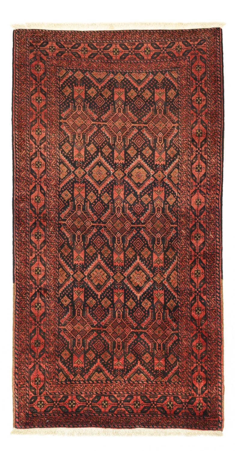 Tappeto corsia Tappeto Belutsch - 205 x 105 cm - rosso scuro
