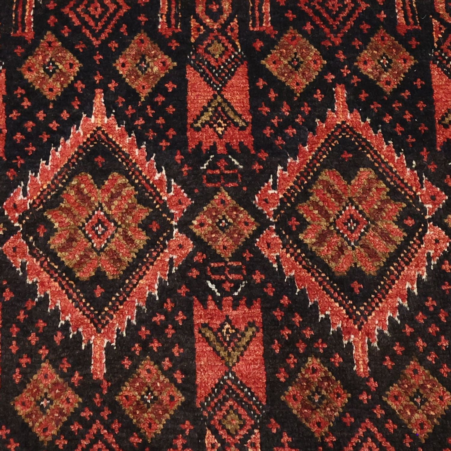 Tappeto corsia Tappeto Belutsch - 205 x 105 cm - rosso scuro