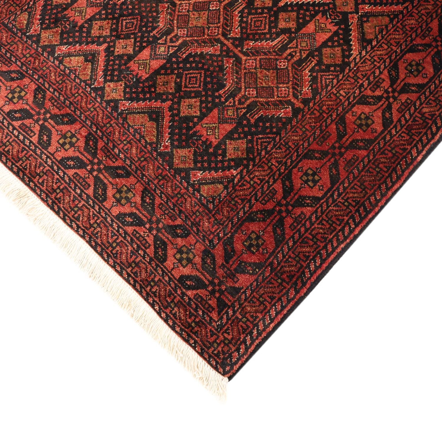 Tappeto corsia Tappeto Belutsch - 205 x 105 cm - rosso scuro