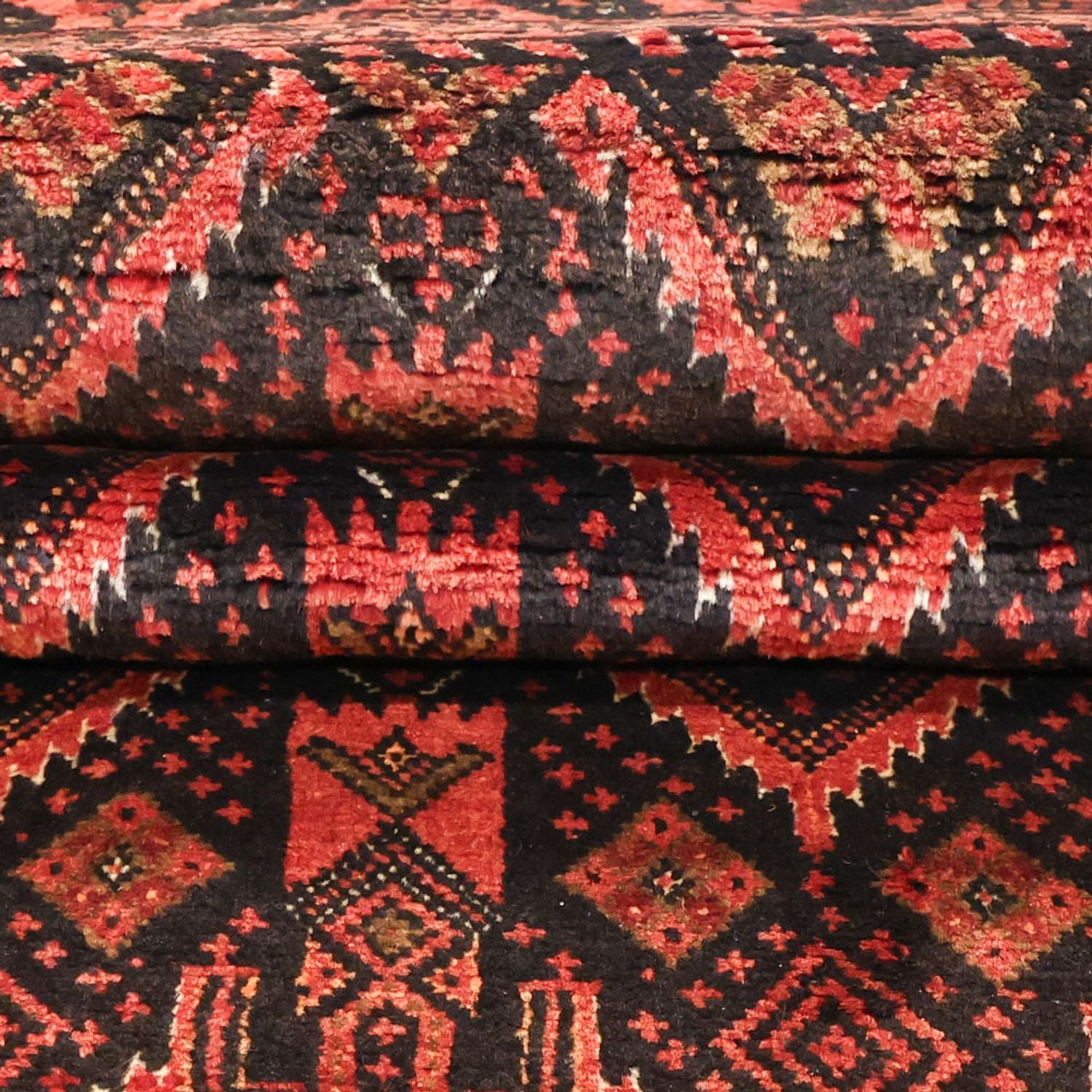 Tappeto corsia Tappeto Belutsch - 205 x 105 cm - rosso scuro