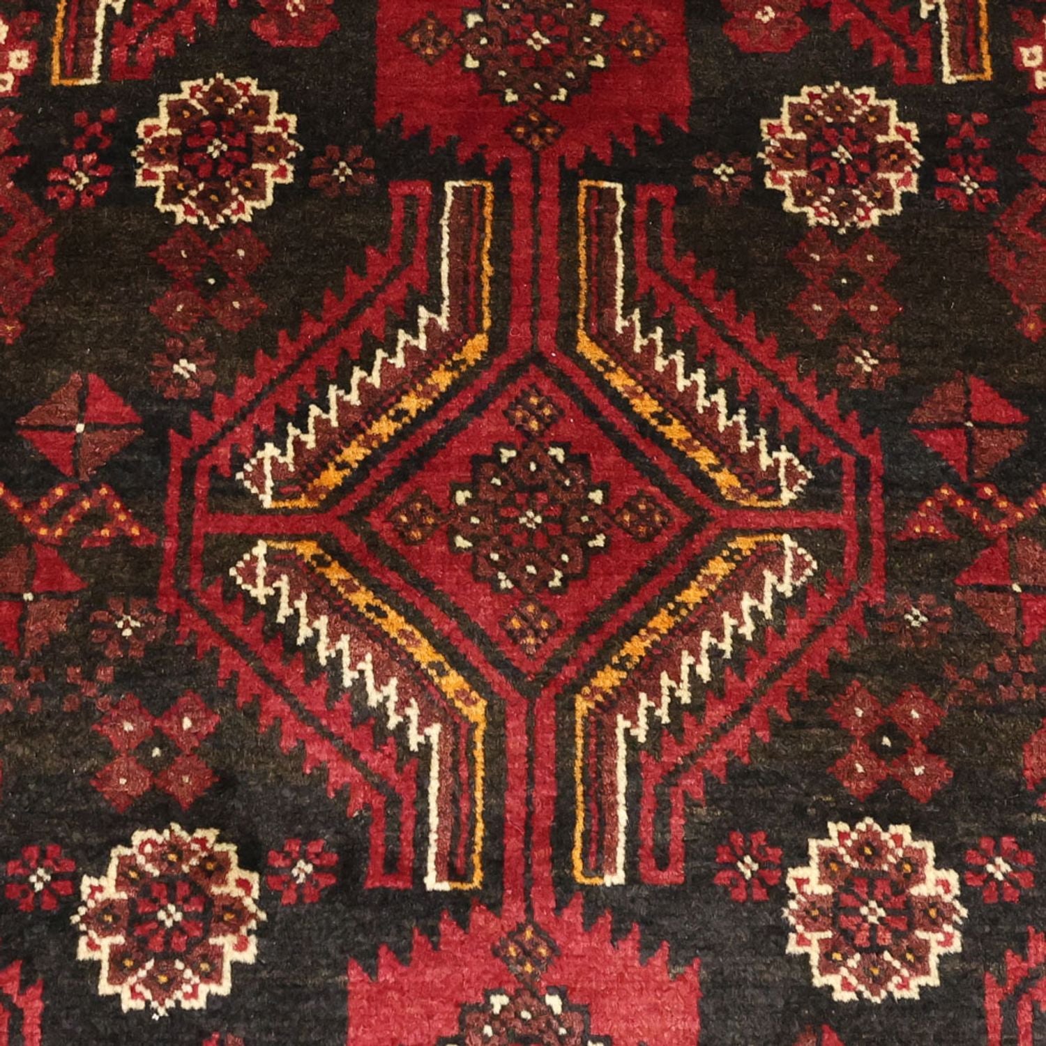 Tappeto corsia Tappeto Belutsch - 210 x 105 cm - rosso scuro