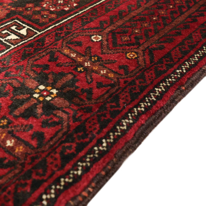 Tappeto corsia Tappeto Belutsch - 210 x 105 cm - rosso scuro