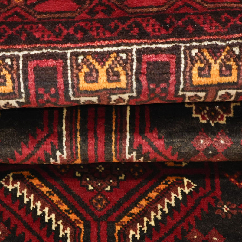 Tappeto corsia Tappeto Belutsch - 210 x 105 cm - rosso scuro