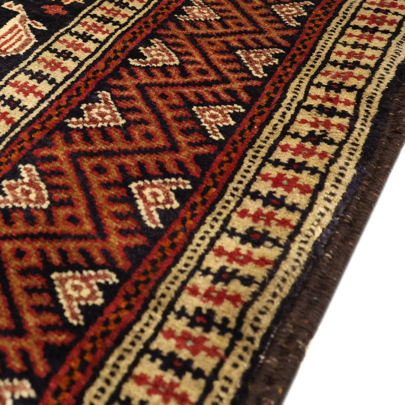 Tappeto corsia Tappeto Belutsch - 193 x 100 cm - terracotta