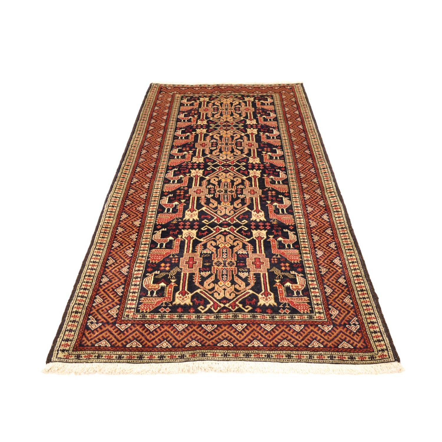 Tappeto corsia Tappeto Belutsch - 193 x 100 cm - terracotta