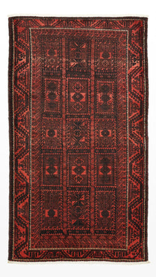 Tappeto Belutsch - 205 x 117 cm - rosso scuro