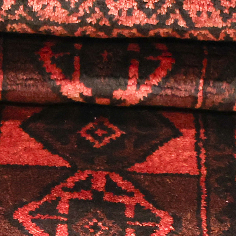 Tappeto Belutsch - 205 x 117 cm - rosso scuro