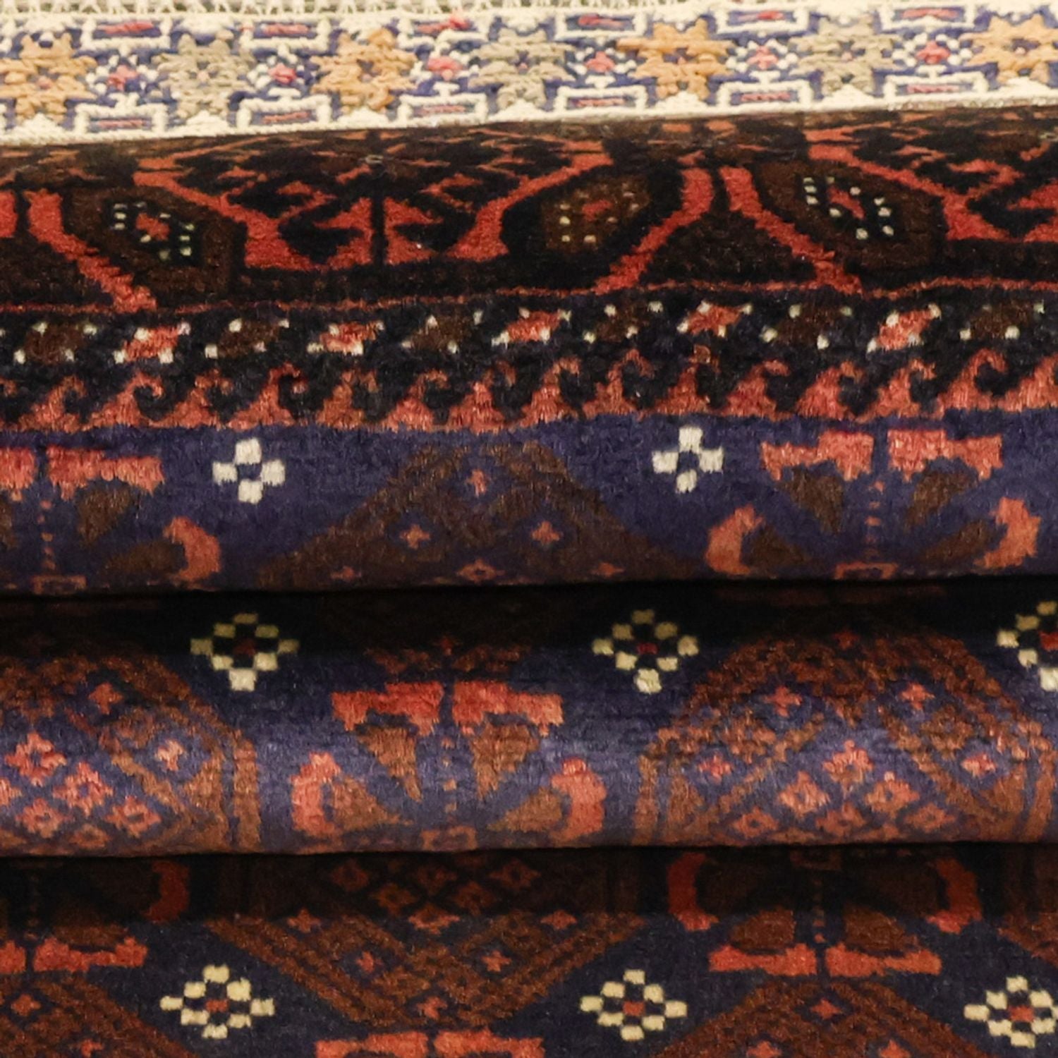 Tappeto corsia Tappeto Belutsch - 185 x 100 cm - blu scuro