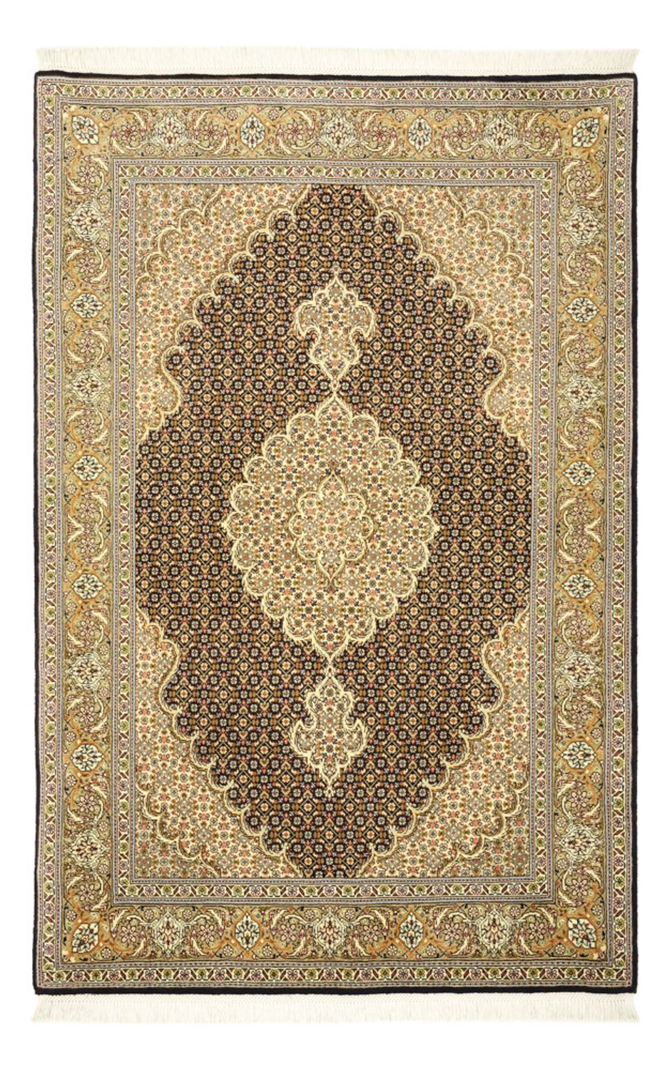 Tappeto Persero - Tabriz - Reale - 154 x 102 cm - beige scuro