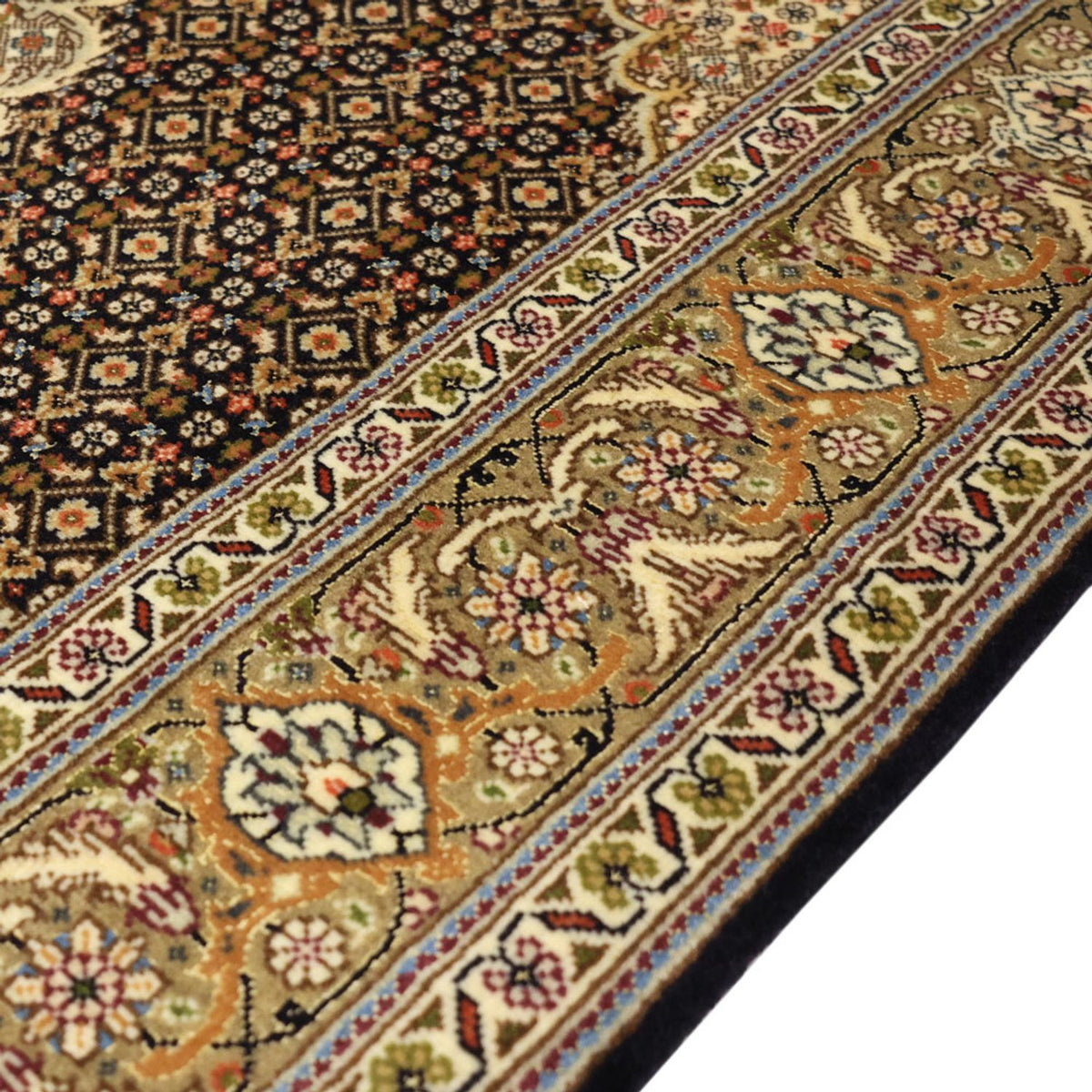 Tappeto Persero - Tabriz - Reale - 154 x 102 cm - beige scuro