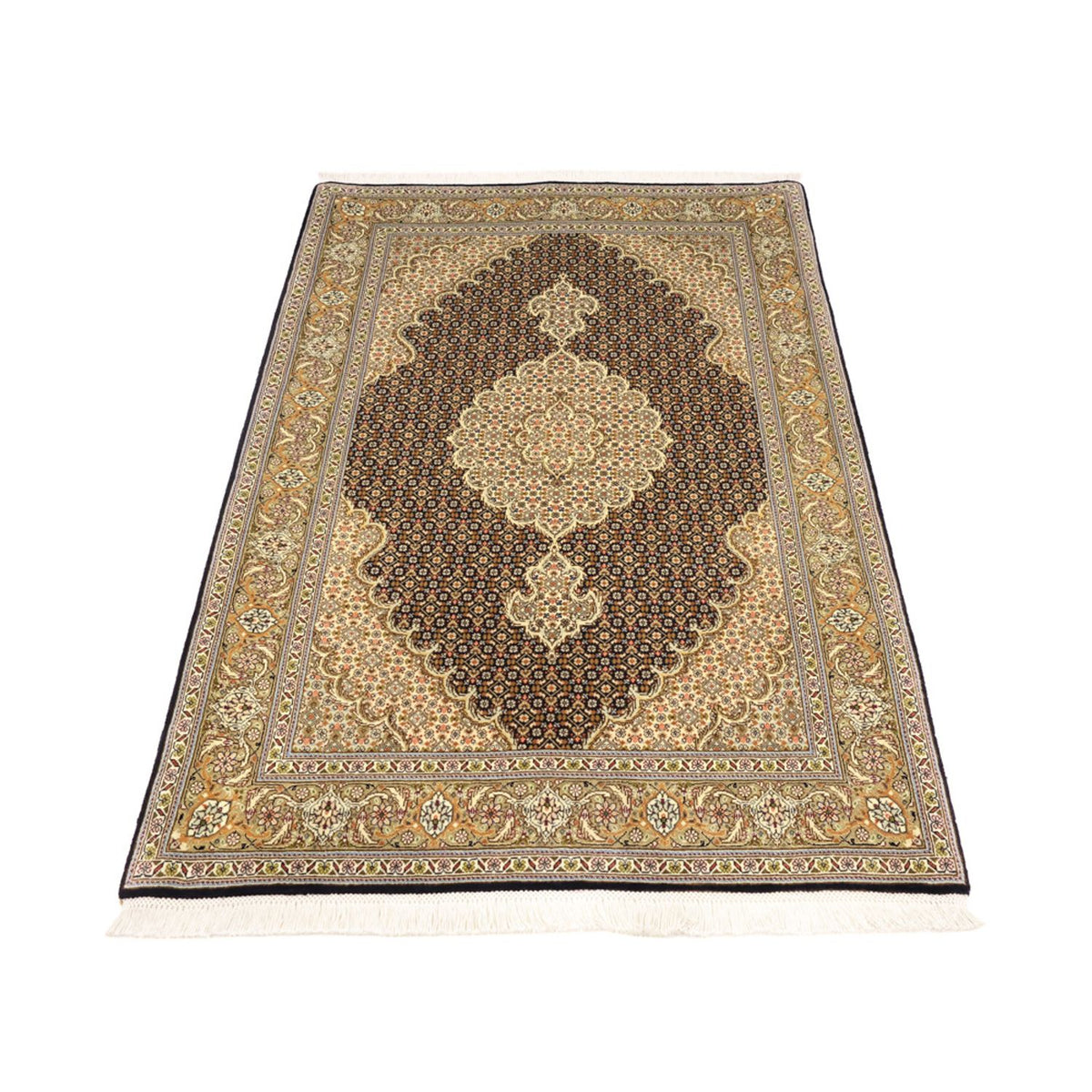 Tappeto Persero - Tabriz - Reale - 154 x 102 cm - beige scuro