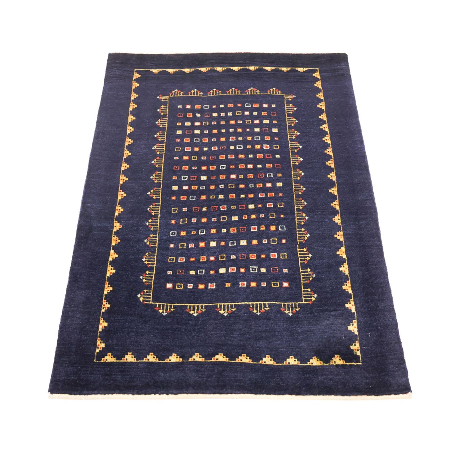 Tappeto Gabbeh - Kashkuli Persero - 119 x 81 cm - blu scuro