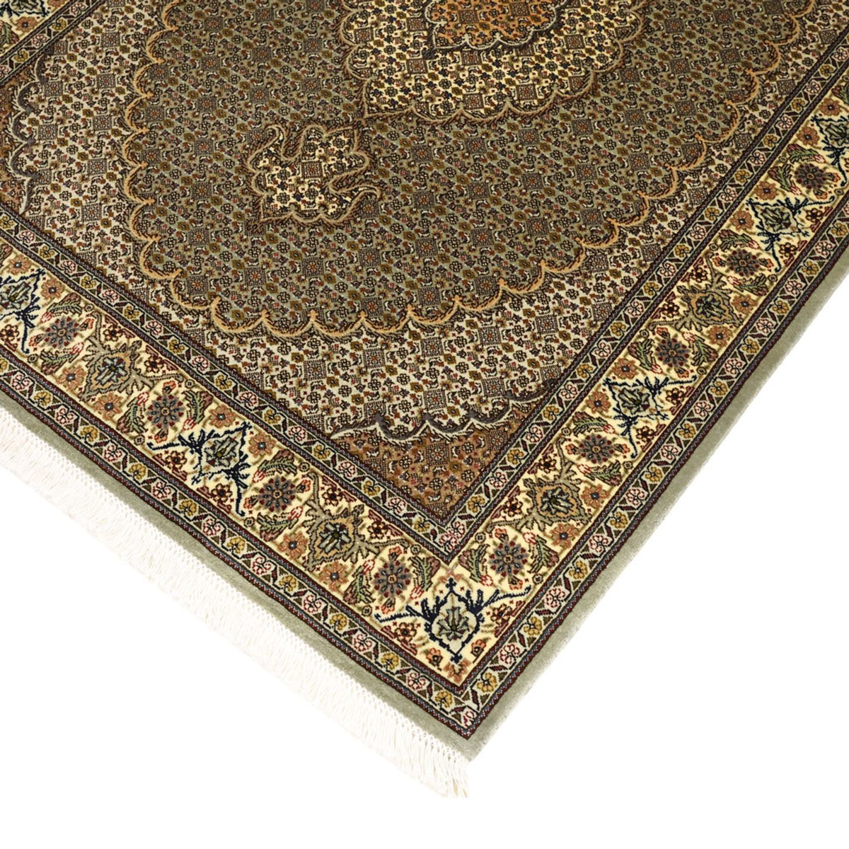 Tappeto Persero - Tabriz - Reale - 149 x 100 cm - verde oliva