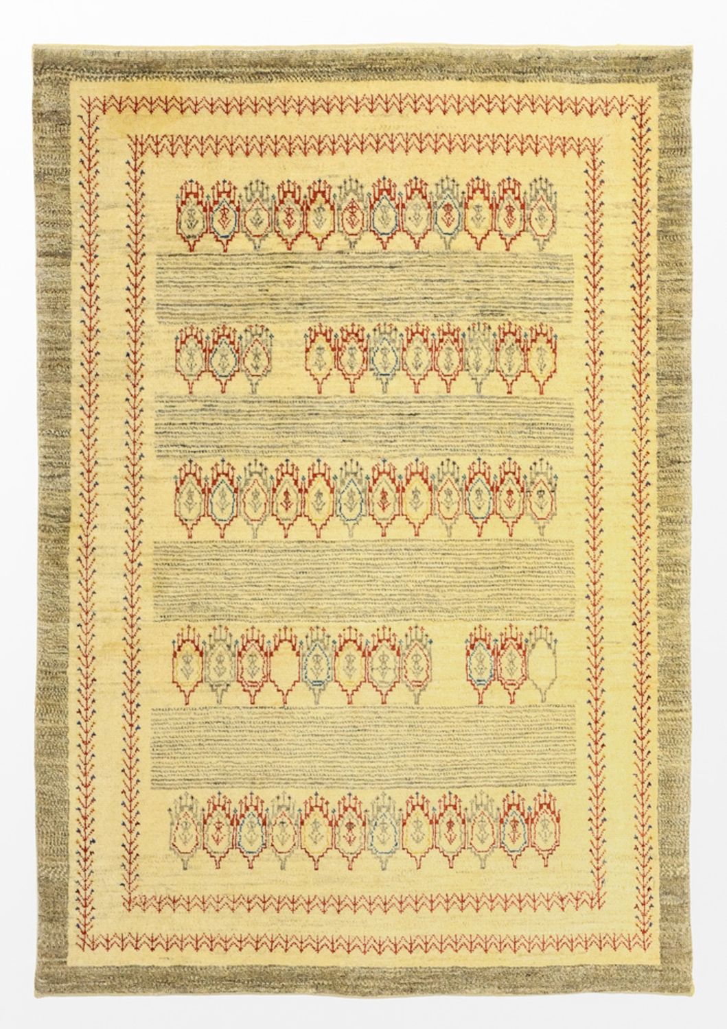 Tappeto Gabbeh - Kashkuli Persero - 125 x 87 cm - beige