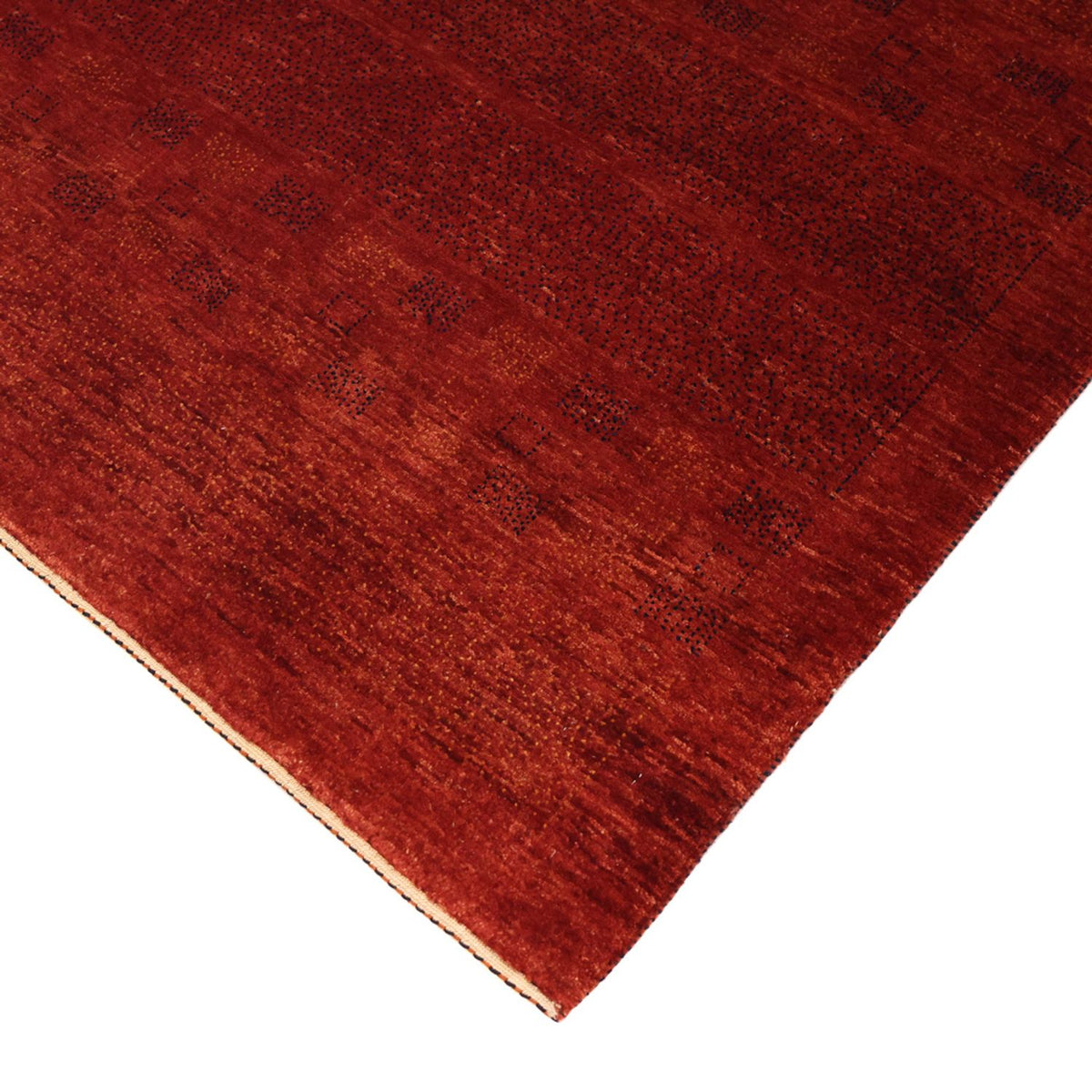 Tappeto Gabbeh - Kashkuli Persero quadrato  - 112 x 101 cm - rosso scuro