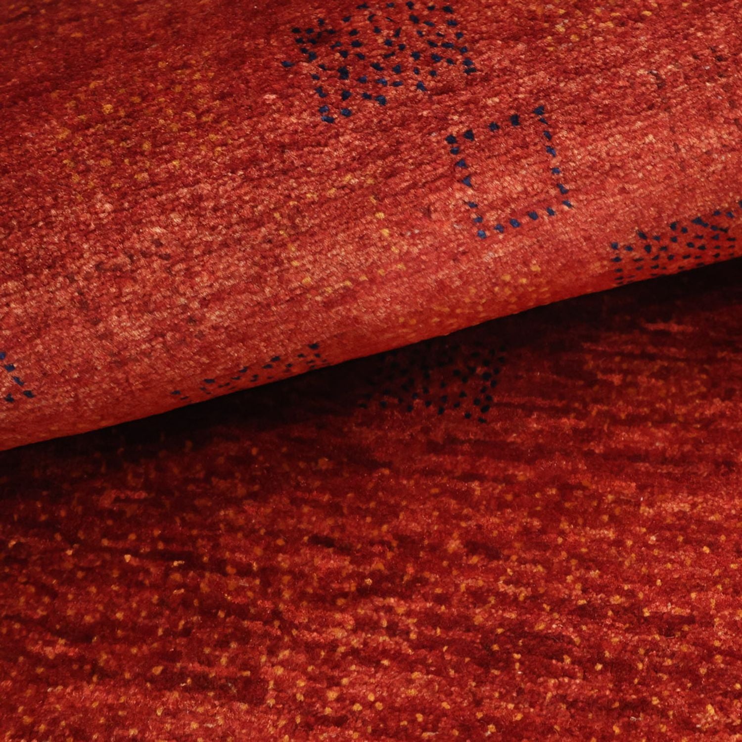 Tappeto Gabbeh - Kashkuli Persero quadrato  - 112 x 101 cm - rosso scuro