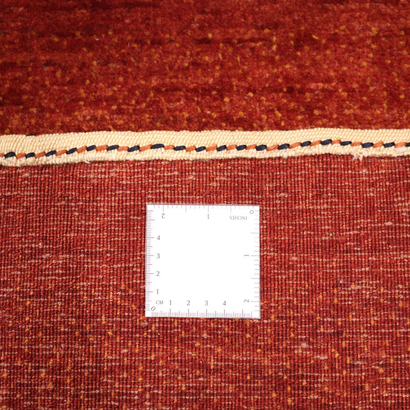 Tappeto Gabbeh - Kashkuli Persero quadrato  - 112 x 101 cm - rosso scuro