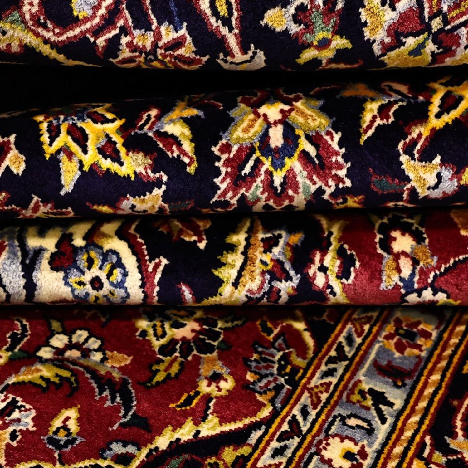 Tappeto Persero - Keshan - 211 x 138 cm - rosso