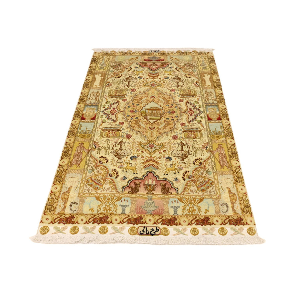 Tappeto Persero - Tabriz - Reale - 160 x 101 cm - beige