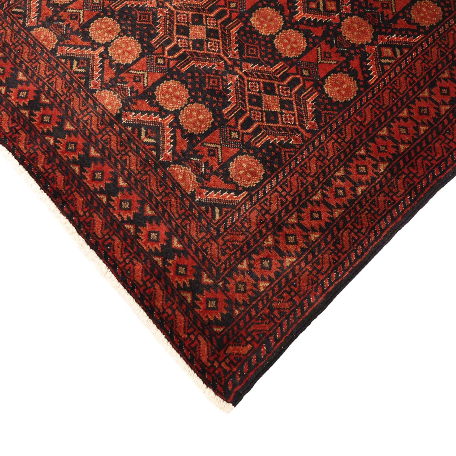 Tappeto corsia Tappeto Belutsch - 198 x 102 cm - rosso scuro
