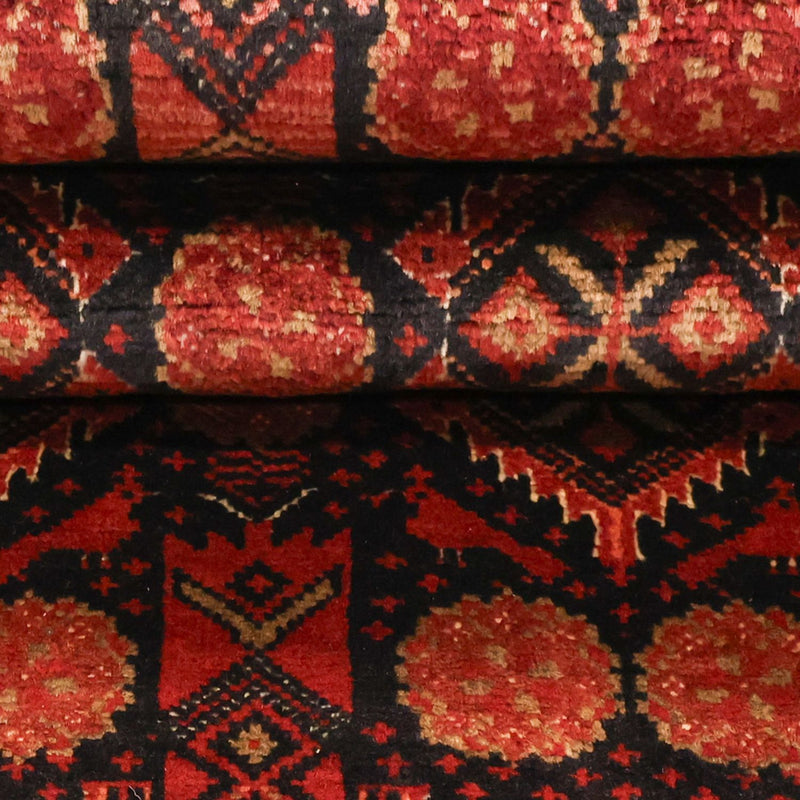 Tappeto corsia Tappeto Belutsch - 198 x 102 cm - rosso scuro