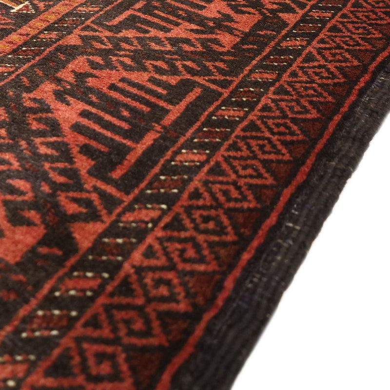Tappeto corsia Tappeto Belutsch - 192 x 98 cm - rosso scuro