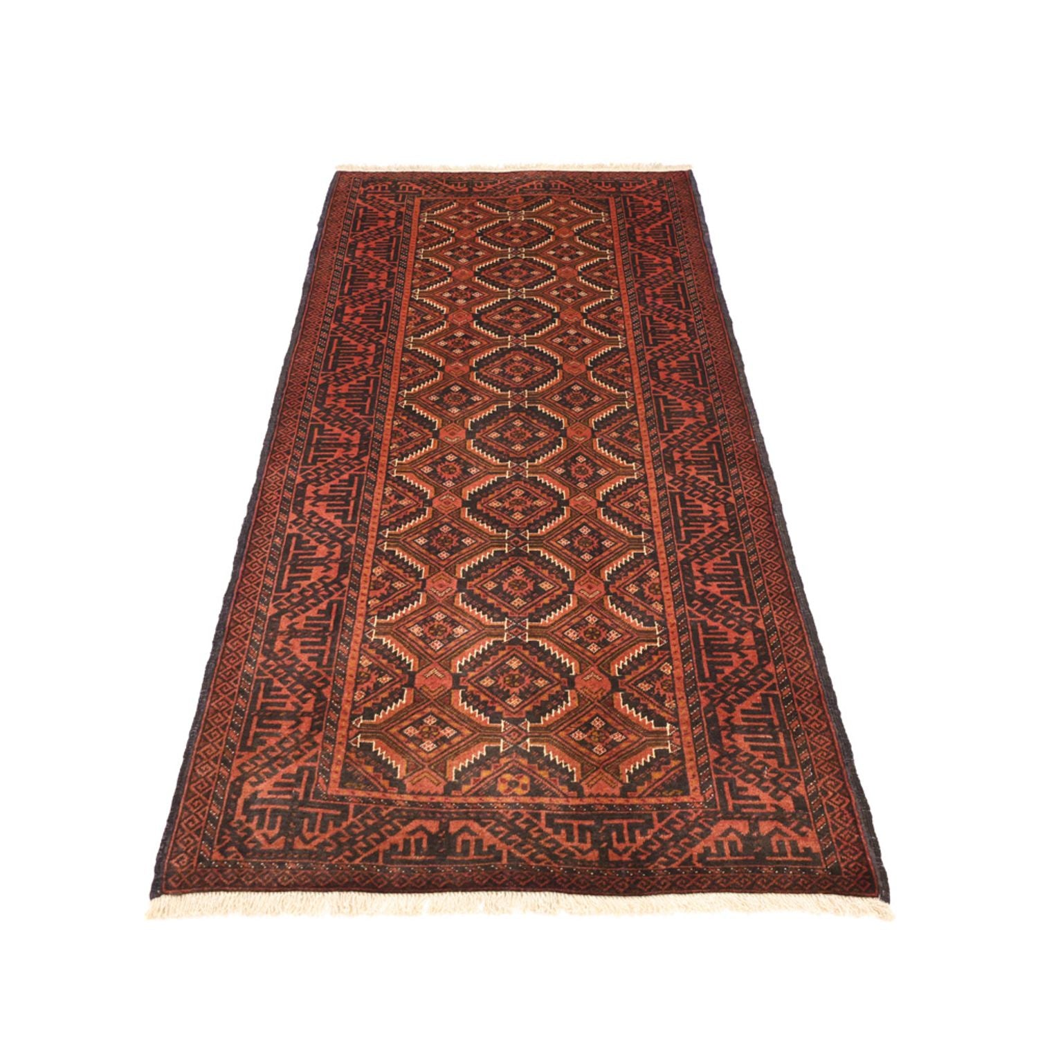 Tappeto corsia Tappeto Belutsch - 192 x 98 cm - rosso scuro