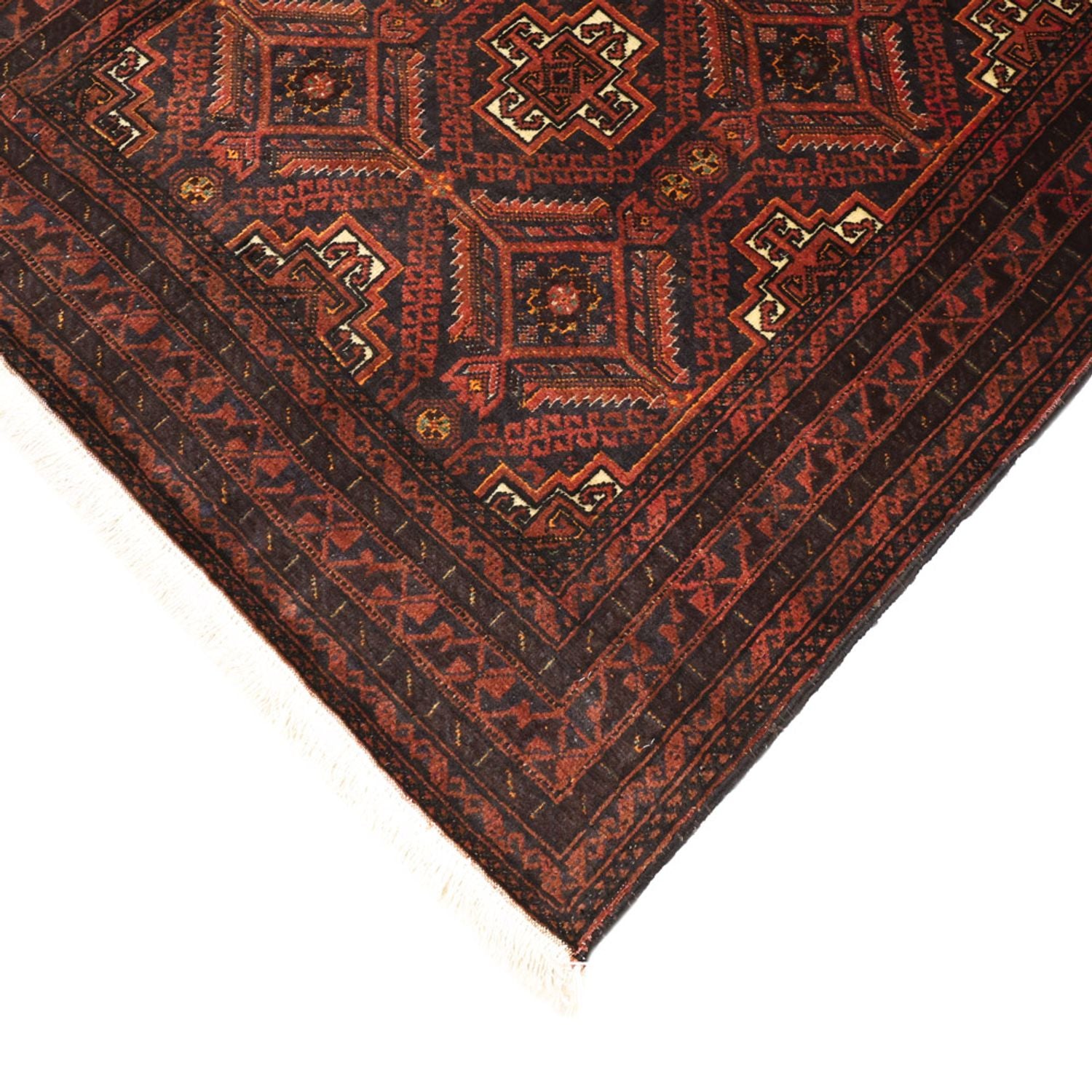 Tappeto corsia Tappeto Belutsch - 194 x 97 cm - rosso scuro