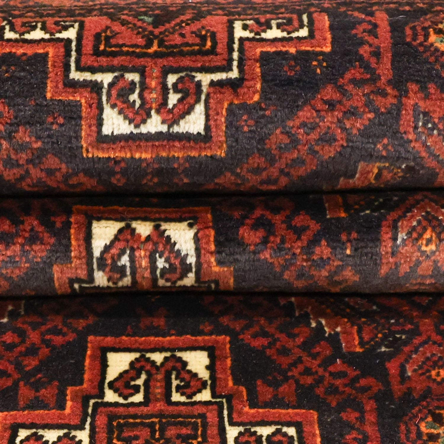 Tappeto corsia Tappeto Belutsch - 194 x 97 cm - rosso scuro