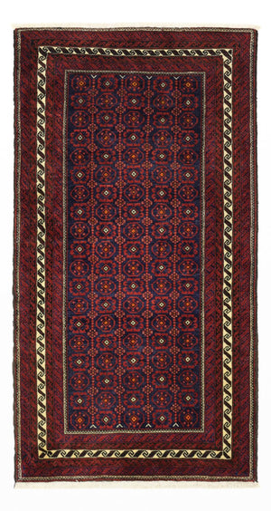 Tappeto corsia Tappeto Belutsch - 185 x 100 cm - rosso scuro