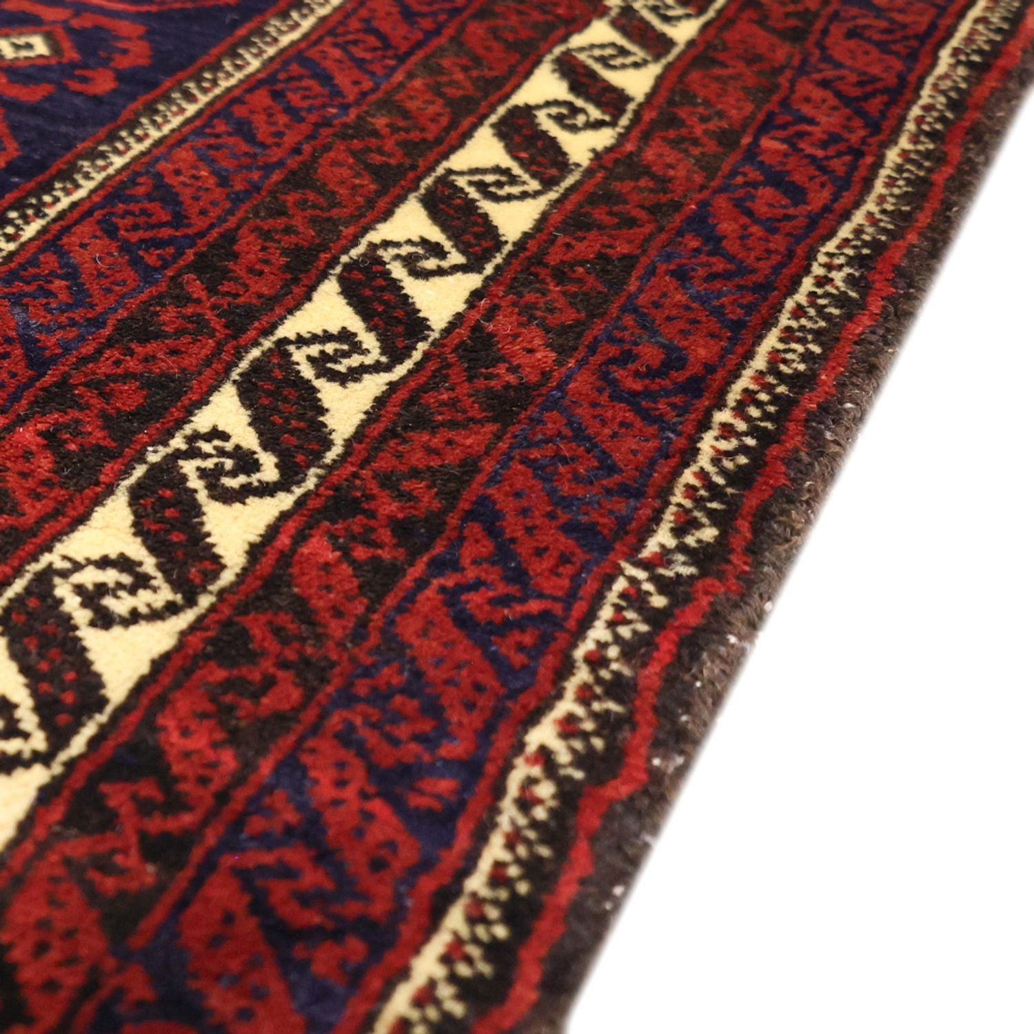 Tappeto corsia Tappeto Belutsch - 185 x 100 cm - rosso scuro