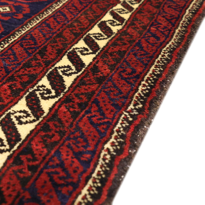 Tappeto corsia Tappeto Belutsch - 185 x 100 cm - rosso scuro