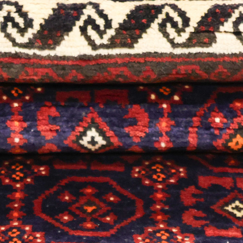 Tappeto corsia Tappeto Belutsch - 185 x 100 cm - rosso scuro