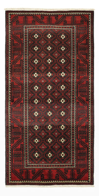 Tappeto corsia Tappeto Belutsch - 199 x 102 cm - rosso scuro