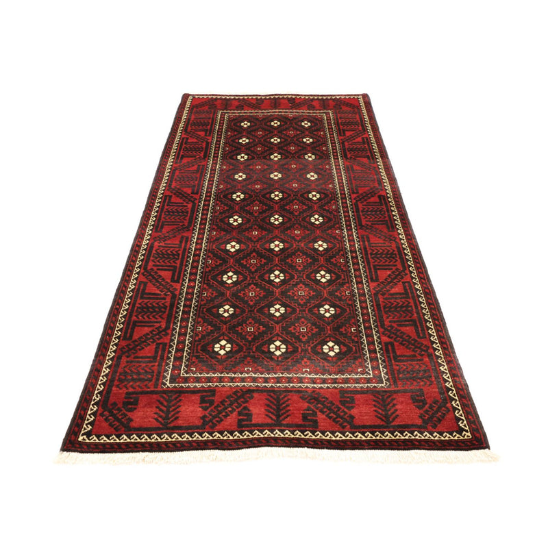 Tappeto corsia Tappeto Belutsch - 199 x 102 cm - rosso scuro